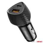Amio - ΦΟΡΤΙΣΤΗΣ ΑΝΑΠΤΗΡΑ ΜΕ 2 ΘΥΡΕΣ USB-A QUICK CHARGE+USB-C 38W ΜΑΥΡΟ - 1 Τεμ. (04283/AM) - Image 5