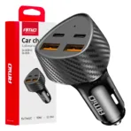 Amio - ΦΟΡΤΙΣΤΗΣ ΑΝΑΠΤΗΡΑ ΜΕ 4 ΘΥΡΕΣ 2xUSB-A+2xUSB-C 50W ΜΑΥΡΟ - 1 Τεμ. (04284/AM)