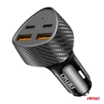 Amio - ΦΟΡΤΙΣΤΗΣ ΑΝΑΠΤΗΡΑ ΜΕ 4 ΘΥΡΕΣ 2xUSB-A+2xUSB-C 50W ΜΑΥΡΟ - 1 Τεμ. (04284/AM) - Image 5
