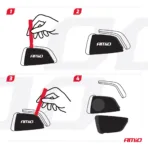 Amio - ΚΕΝΤΡΙΚΟ ΚΛΕΙΔΩΜΑ ΑΥΤΟΚΙΝΗΤΟΥ ΑΣΥΡΜΑΤΟ KEYLESS ENTRY ΜΕ 2 ΧΕΙΡΙΣΤΗΡΙΑ – 2 τεμ. (04344/AM) - Image 3