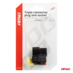 Amio - ΦΙΣΑ ΣΥΝΔΕΣΗΣ ΜΕ ΥΠΟΔΟΧΗ 3 PIN Φ2,2mm ΑΔΙΑΒΡΟΧΗ - 1 τεμ. (04347/AM) - Image 5