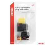 Amio - ΦΙΣΑ ΣΥΝΔΕΣΗΣ ΜΕ ΥΠΟΔΟΧΗ 8 PIN Φ2,2mm ΑΔΙΑΒΡΟΧΗ - 1 τεμ. (04350/AM) - Image 5