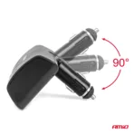 Amio - ΑΝΤΑΠΤΟΡΑΣ ΑΝΑΠΤΗΡΑ 12/24V 120W ΜΑΥΡΟΣ/3 ΘΕΣΕΙΣ/ΠΕΡΙΣΤΡΟΦΗ 90 ΜΟΙΡΩΝ - 1 Τεμ. (04358/AM) - Image 5