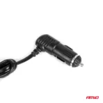 Amio - ΑΝΤΑΠΤΟΡΑΣ ΑΝΑΠΤΗΡΑ 12/24V 100W ΜΑΥΡΟΣ/3 ΘΕΣΕΙΣ/2xUSB-A /ΚΟΥΜΠΙ ON-OFF/ΚΑΛΩΔΙΟ 70cm - 1 Τεμ. (04362/AM) - Image 5