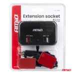 Amio - ΑΝΤΑΠΤΟΡΑΣ ΑΝΑΠΤΗΡΑ 12/24V 120W ΜΑΥΡΟΣ/3 ΘΕΣΕΙΣ/1xUSB-A+1xUSB-C QC 4.0 ΤΑΧΕΙΑΣ ΦΟΡΤΙΣΗΣ/ΚΑΛΩΔΙΟ 80cm - 1 Τεμ. (04365/AM) - Image 8