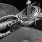 Amio - ΑΝΤΑΠΤΟΡΑΣ ΑΝΑΠΤΗΡΑ 12/24V 120W ΨΗΦΙΑΚΟΣ ΜΑΥΡΟΣ/3 ΘΕΣΕΙΣ/2xUSB-A + 1xUSB-C QC 4.0 ΜΕ ΚΑΛΩΔΙΟ 80cm - 1 Τεμ. (04366/AM) - Image 2