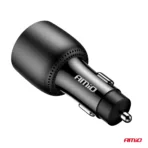Amio - ΦΟΡΤΙΣΤΗΣ ΑΝΑΠΤΗΡΑ 12/24V ΜΕ 3 ΘΥΡΕΣ 2xUSB-C/1xUSB-A 95W 5V/3A ΤΑΧΕΙΑΣ ΦΟΡΤΙΣΗΣ ΑΛΟΥΜΙΝΙΟ/ΜΑΥΡΟΣ - 1 Τεμ. (04371/AM) - Image 5