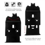 MENABO ΑΚΡΑ (ΠΟΔΙΑ) FIX605FP ΓΙΑ ΕΠΑΓΓΕΛΜΑΤΙΚΗ ΜΠΑΡΑ PROFESSIONAL - 2 ΤΕΜ. (ΓΙΑ 1 ΜΠΑΡΑ) (10290/MB) - Image 3