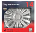 Amio - ΤΑΣΙΑ 14" HUBCAP LUXURY ΑΣΗΜΙ ΜΕ ΔΙΑΜΕΤΡΟ ΓΙΑ ΣΗΜΑ 6,5cm ΣΕΤ ΣΕ ΚΟΥΤΙ- 4 ΤΕΜ. (1150/AM) - Image 2