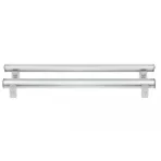 ΒΑΣΕΙΣ ΣΤΗΡΙΞΗΣ ΑΛΟΥΜΙΝΙΟΥ TBR FIXING PROFILE KIT XL 146,6 cm ΣΕ ΑΣΗΜΙ ΧΡΩΜΑ ΜΕ ΥΠΟΔΟΧΕΣ T-SYSTEM ΓΙΑ ΜΠΑΡΕΣ TBR ΚΑΡΟΤΣΑΣ ΣΕ PICKUP ΚΑΙ ΑΓΡΟΤΙΚΑ ΟΧΗΜΑΤΑ MENABO - 2 ΤΕΜ.