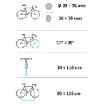 Menabo - Βάση Ποδηλάτου Shadow για 3 Ποδήλατα ή Fat Bikes με Quick Lock System για VW Caddy 2.0 (2021>) Van / SUV με Ασφαλή Μεταφορά Φορτίου - 1 Σετ (12950/MB) - Image 3