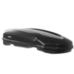 Menabo - Μπαγκαζιέρα Οροφής Satellite 600 Duo Black με T-track σε Μαύρο Γυαλιστερό Χρώμα από ABS Πλαστικό με Διαστάσεις 197,6x94,1x46,7 cm - 1 Τεμ. (14280/MB)