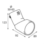 ΑΚΡΟ ΕΞΑΤΜΙΣΗΣ TS-45 50-63mm - ΛΟΞΟ 90 ΜΟΙΡΕΣ - Image 4