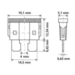 Ασφάλειες 25A 12/24V SMART-LED 6τεμ. - Image 2