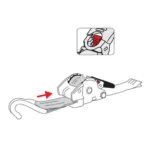 ΙΜΑΝΤΑΣ ΔΕΣΙΜΑΤΟΣ ΜΕ ΚΑΣΤΑΝΙΑ 50mmX300cm max1500kg ΜΕ ΚΟΥΜΠΙ ΕΠΑΝΑΦΟΡΑΣ 1ΤΕΜ. - Image 4