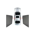 CarShades - ΚΟΥΡΤΙΝΑΚΙΑ  CAR SHADES ΓΙΑ TOYOTA LAND CRUISER LC3 PRADO (J120) 5D 2002-2010 - 2 ΤΕΜ. (PVC.TOY-LNCR-5-A/1&8)