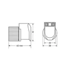 PX-2, ALL-WEATHER ΠΡΙΖΑ ΑΝΑΠΤΗΡΑ ΜΕ ΚΑΠΑΚΙ 12/24V - Image 2