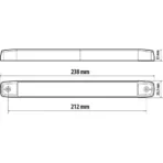 ΦΩΣ ΟΓΚΟΥ 10-30V 16SMD LED ΑΔΙΑΒΡΟΧΟ (IP67) ΒΙΔΩΤΟ 238x22mm ΛΕΥΚΟ NEON  LAMPA - 1 TEM. - Image 5
