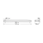ΦΩΣ ΘΕΣΕΩΣ 12/24V 13LED NEON EFFECT 17cm ΚΟΚΚΙΝΟ ΑΔΙΑΒΡΟΧΟ - Image 2
