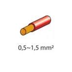 Φισάκια κιτ 2,8x0,5mm 20τεμ. Κόκκινα - Image 2