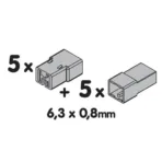 Περίβλημα 2 Θέσεων για Ασφάλειες 6,3x0.8mm (10τεμ) - Image 4