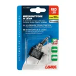 ΔΙΑΚΟΠΤΗΣ ΑΕΡΟΠΟΡΙΚΟΥ ΤΥΠΟΥ 2 ΘΕΣΕΩΝ 12,2mm 12V 20A ΜΕ LED ΚΟΚΚΙΝΟ - Image 2