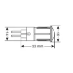 ΛΑΜΠΑΚΙ ΣΥΝΑΓΕΡΜΟΥ 12/24V 14mm ΚΟΚΚΙΝΟ - Image 2