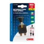 ΔΙΑΚΟΠΤΗΣ PUSH-PULL 14,2mm 12/24V 50A ΜΕ ΚΟΚΚΙΝΟ LED - Image 3