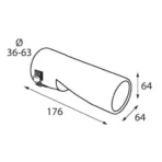 ΑΚΡΟ ΕΞΑΤΜΙΣΗΣ TS-69 36-63mm ΚΟΜΜΕΝΟ - Image 3