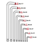 ΑΛΛΕΝ (ALLEN) ΕΞΑΓΩΝΑ ΚΛΕΙΔΙΑ 9 ΤΕΜΑΧΙΩΝ (1,5-2-2,5-3-4-5-6-8-10mm) ΧΡΩΜΙΟ-ΒΑΝΑΔΙΟ (CRV) - Image 2