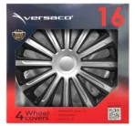 Amio - ΤΑΣΙΑ 16" HUBCAP TREND SILVER BLACK - ΣΕΤ ΣΕ ΚΟΥΤΙ - 4 ΤΕΜ. (6858/AM) - Image 2