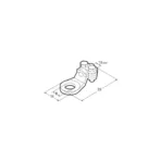 ΑΚΡΟΔΕΚΤΕΣ ΚΑΛΩΔΙΩΝ ΜΠΑΤΑΡΙΑΣ 16mm²  ΜΕ ΤΡΥΠΑ 8mm ΜΕ ΠΛΑΚΑ ΣΥΣΦΙΞΗΣ 2ΤΕΜ - Image 2