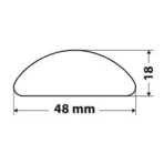 ΑΥΤΟΚΟΛΛΗΤΟ ΣΚΡΑΤΣ ΟΒΑΛ 48x18mm ΛΕΥΚΟ 3M - Image 3