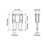 ΑΣΦΑΛΕΙΕΣ ΣΕ ΚΑΡΤΕΛΑ ΣΕΤ 10ΤΕΜ. MICRO-DUE 12/32V - Image 2