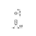 ΛΑΜΠΑ ΨΕΙΡΑ ΑΚΑΛΥΚΗ 12V/1.2W Τ5 W2x4.6d ΔΙΑΦΑΝΗ 10τεμ. - Image 3