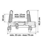 ΓΡΥΛΟΣ ΥΔΡΑΥΛΙΚΟΣ ΜΕ ΡΟΔΑΚΙΑ (680 kg) - 1 ΤΕΜ. - Image 3