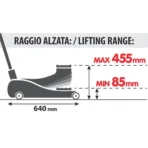 ΓΡΥΛΟΣ ΥΔΡΑΥΛΙΚΟΣ ΜΕ ΡΟΔΕΣ 2.500KG 85min-455max 360ΜΟΙΡΩΝ LOW PROFILE - Image 5