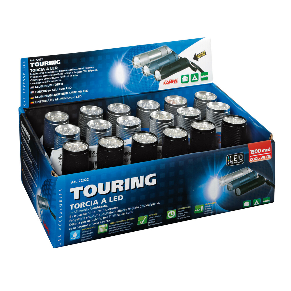 ΦΑΚΟΣ TOURING 9 LED - 1200 MCD - 90 Χ 26 mm (ΑΔΙΑΒΡΟΧΟΣ/ΑΛΟΥΜΙΝΙΟΥ) LAMPA - ΚΟΥΤΙ 18 ΤΕΜ ΦΑΚΟΣ TOURING 9 LED - 1200 MCD - 90 Χ 26 mm (ΑΔΙΑΒΡΟΧΟΣ/ΑΛΟΥΜΙΝΙΟΥ) LAMPA - ΚΟΥΤΙ 18 ΤΕΜ - Image 1