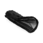 ΜΑΞΙΛΑΡΑΚΙ ΖΩΝΗΣ ΜΑΥΡΟ ΓΟΥΝΙΝΟ ΧΝΟΥΔΩΤΟ SHEEPSKIN (26x9 cm) - 1ΤΕΜ. - Image 3