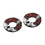 ΧΕΡΟΥΛΙΑ MOTO DONUT OFF-ROAD ΜΑΥΡΑ/ΚΟΚΚΙΝΑ 22MM+25MM 12CM 2ΤΕΜ - Image 2