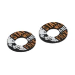 ΧΕΡΟΥΛΙΑ MOTO DONUT OFF-ROAD ΜΑΥΡΑ/ΠΟΡΤΟΚΑΛΙ 22MM+25MM 12CM 2ΤΕΜ - Image 2