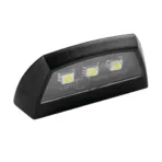 ΦΩΣ ΠΙΝΑΚΙΔΑΣ (ΠΛΑΦΟΝΙΕΡΑ) MOTO E-LON 12V 3LED SMD 58x31mm ΛΕΥΚΟ ΦΩΣ/ΜΑΥΡΟ ΧΡΩΜΑ 1ΤΕΜ - Image 2