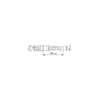 ΦΛΑΣ MOTO NAIL ΜΑΥΡΑ 12V COB LED M8 50x10mm  LAMPA  - 2 TEM. - Image 3