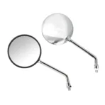 Lampa – Καθρέπτες Moto Opal Chrome Στρογγυλοί M10x1,25 DX Χρώμα Χρώμιο, ανανεώστε την κλασική αισθητική και εξασφαλίστε καθαρή ορατότητα σε κάθε διαδρομή – 2 τεμ. (9163.0-LM)