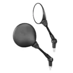 ΚΑΘΡΕΠΤΕΣ MOTO BICO ΣΤΡΟΓΓΥΛΟΙ M10x1,25 DX ΜΑΥΡΟΙ LAMPA - 2 τεμ. - Image 2
