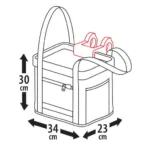 ΤΣΑΝΤΑ ΠΟΔΗΛΑΤΟΥ ΜΕ ΚΛΙΠ EASY-BASKET 14L 34x30x23cm MAX 5kg - Image 4