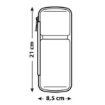 ΘΗΚΗ ΠΟΔΗΛΑΤΟΥ ΓΙΑ ΠΟΤΗΡΟΘΗΚΗ SMART CASE ΑΔΙΑΒΡΟΧΗ 8,5x21x7cm - Image 5