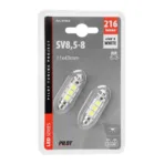 ΛΑΜΠΑΚΙ ΠΛΑΦΟΝΙΕΡΑΣ 24-30V 11x43mm 216lm 12xSMD LED ΛΕΥΚΟ (ΔΙΠΛΗΣ ΠΟΛΙΚΟΤΗΤΑΣ/ CAN-BUS) 2ΤΕΜ. - Image 3