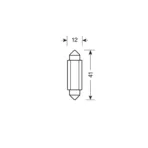 ΛΑΜΠΑΚΙΑ ΠΛΑΦΟΝΙΕΡΑΣ 9>32V SV28,5-8 2SMDx1CHIP LED 120lm CAN-BUS 12x41mm ΛΕΥΚΟ ΚΟΥΤΙ LAMPA - 20 ΤΕΜ. - Image 2