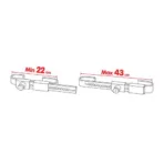 Κλειδαριά για  CONTAINER 22-43cm με κλειδί ZANNA - Image 4
